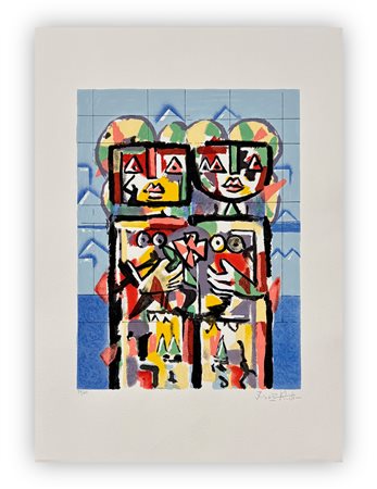 IBRAHIM KODRA (1918-2006) - Senza Titolo