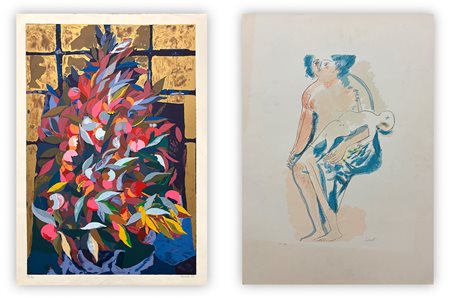 AUTORI VARI (SAVERIO TERRUSO E BRUNO SAETTI) - Lotto unico di 2 opere