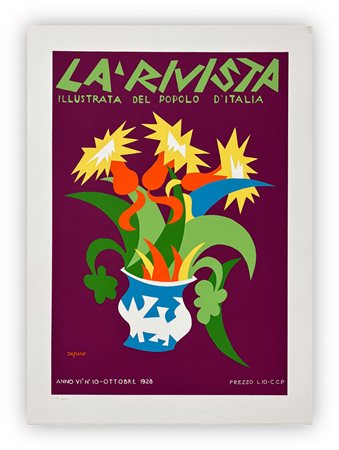 FORTUNATO DEPERO (D'APRÈS) - La rivista illustrata del Popolo d'Italia