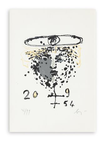 ENRICO BAJ (1927-2003) - Testa di donna, 1954