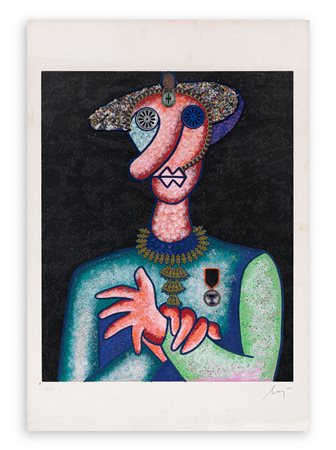 ENRICO BAJ (1927-2003) - Dama (La marchesa), 1979