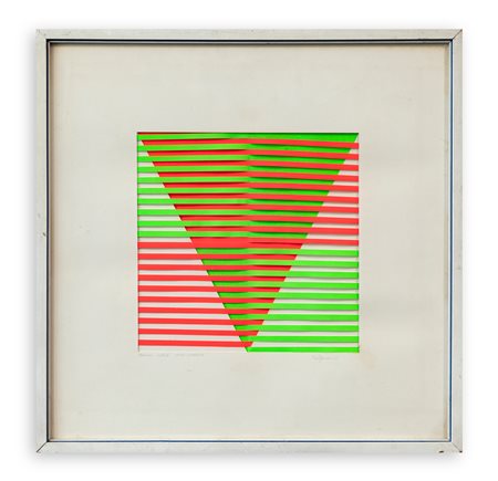 DARIO ZAFFARONI (1943) - Alterazione ricettiva ottico - cromatica, 1973