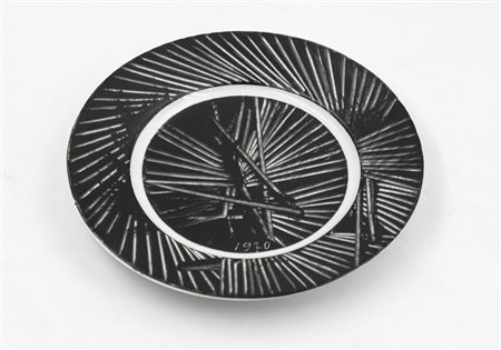 EMILIO SCANAVINO (1922-1986) - Piatto dell'anno, 1970