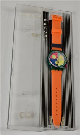 SWATCH CHRONO, 1992 mod. FLASH ARROW, cod. SCL100 anno 1992 Completo di...