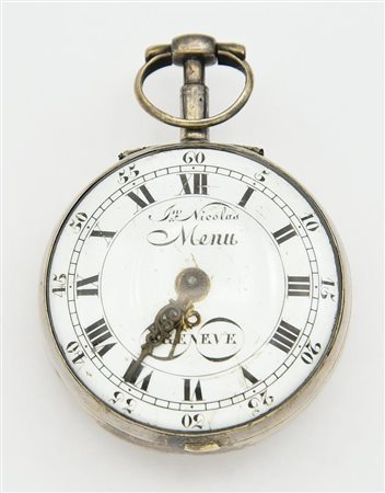 Oignon, Geneve, 1720-1730, argento CASSA: testato argento; numero di cassa...