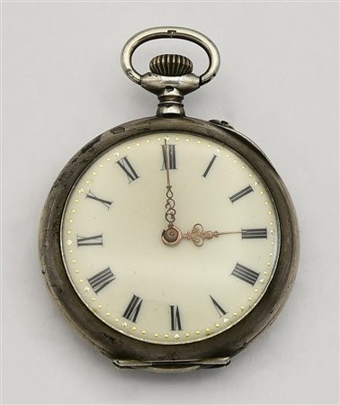 Piccolo orologio da tasca K&L, Svizzera, primi 900, argento 800/1000 CASSA:...