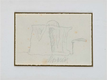 Giorgio Morandi (Bologna 1890 - Bologna 1964) Natura Morta 1960 Firma in...