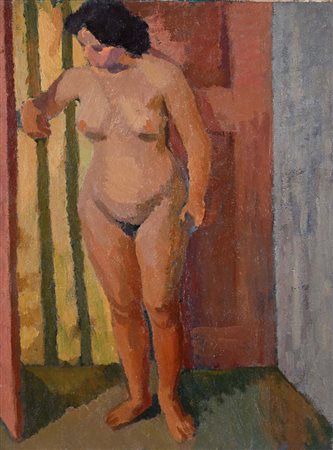 Giuseppe Capogrossi (Roma 1900 - Roma 1972) Nudo 1940 Firma e data al verso...