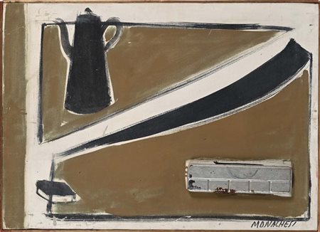 Sante Monachesi (Macerata 1910 - Roma 1991) La scatola di colori 1950 In...