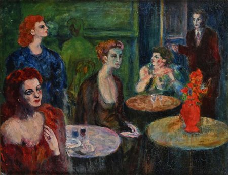 Aligi Sassu (Milano 1912 - Pollenca 2000) Il Vaso Rosso 1939 Firma e data in...