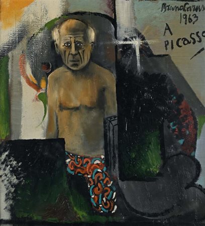 Bruno Caruso (Palermo 1927 - Roma 2018) A Picasso 1963 Firma, titolo e data...