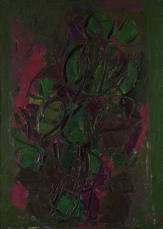 Ennio Morlotti (Lecco 1910 - Milano 1992) Vegetazione 1963 Firma e data in...