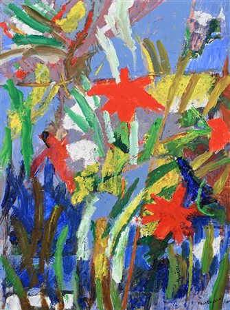 Luigi Montanarini (Firenze 1906 - Roma 1998) Composizione con fiori 1988...