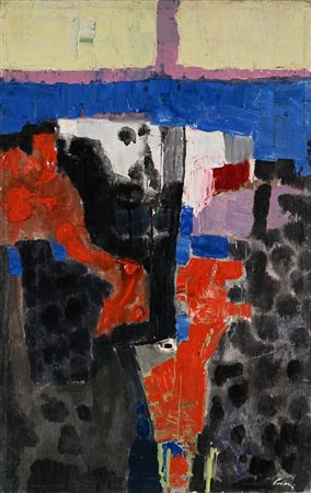 Enrico Paulucci (Genova 1901 - Torino 1999) Composizione astratta Firma in...