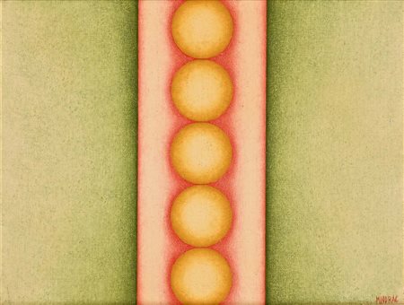 Dordevic Miodrag (1936) Senza titolo Firma "Miodrag" in basso a destra olio...