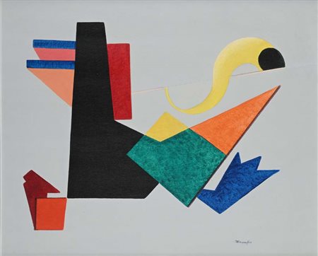 Antonio Marasco (Nicastro 1896 - Firenze 1975) Composizione astratta Firma in...