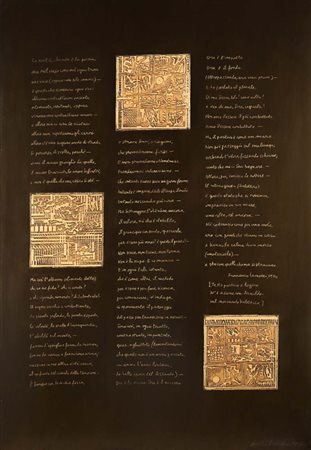 Arnaldo Pomodoro (Morciano Di Romagna 1926 - 0) Immagine seconda (scritta)...