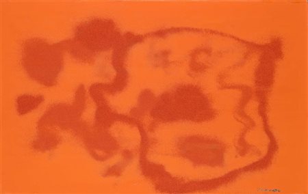 Giulio Turcato (Mantova 1912 - Roma 1995) Cangiante Arancio 1971 Firma in...