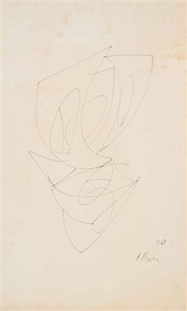 Beverly Pepper (New York 1922 - 2020) Senza titolo 1963 Firma e data...