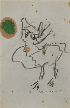 Willem De Kooning (Rotterdam 1904 - New York 1997) Senza titolo Firma in...