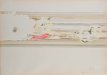 Umberto Bignardi (Bologna 1935 - Milano 2022) Dragster in movimento 1965...