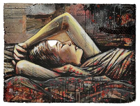 Alice Pasquini (Roma 1980 - 0) See me grow 2014 Firma in basso a sinistra...