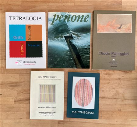 ARTISTI ITALIANI DEL DOPOGUERRA - Lotto unico di 5 cataloghi