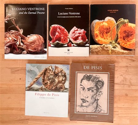 LUCIANO VENTRONE E FILIPPO DE PISIS - Lotto unico di 5 cataloghi