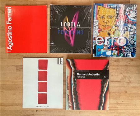 ARTE CONTEMPORANEA ITALIANA E INTERNAZIONALE - Lotto unico di 5 cataloghi