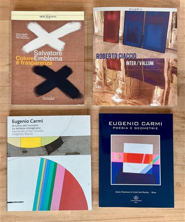 SALVATORE EMBLEMA, EUGENIO CARMI E ROBERTO CIACCIO - Lotto unico di 4 cataloghi