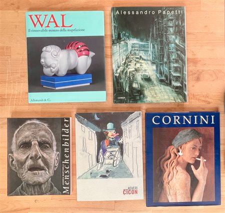ARTISTI ITALIANI CONTEMPORANEI - Lotto unico di 5 cataloghi