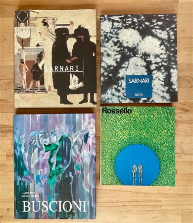 MARIO ROSSELLO, FRANCO SARNARI E UMBERTO BUSCIONI - Lotto unico di 4 cataloghi