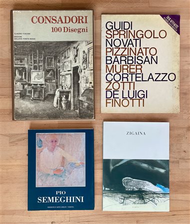 GIUSEPPE ZIGAINA, SILVIO CONSADORI E PIO SEMEGHINI - Lotto unico di 4 cataloghi