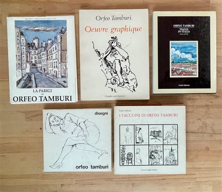 ORFEO TAMBURI - Lotto unico di 5 cataloghi