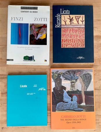 RICCARDO LICATA E CARMELO ZOTTI - Lotto unico di 4 cataloghi