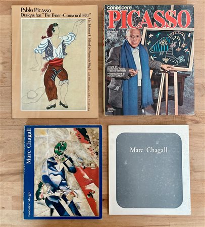 PABLO RICASSO E MARC CHAGALL - Lotto unico di 4 cataloghi