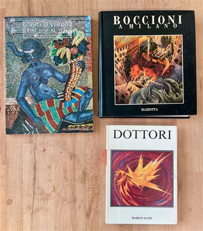 UMBERTO BOCCIONI, GINO SEVERINI E GERARDO DOTTORI - Lotto unico di 3 cataloghi