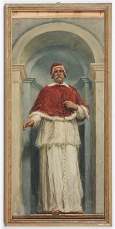 MODESTO FAUSTINI (1839 - 1891) Senza titolo. Acquerello su carta. Cm 32,00 x...