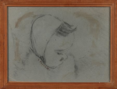 VAGNETTI GIANNI (1897 - 1956) Senza titolo. Tecnica mista su carta. Cm 35,50...