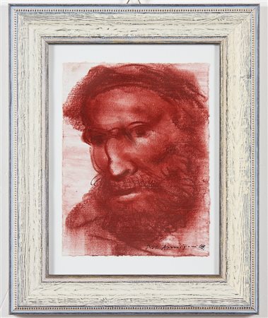 ANNIGONI PIETRO (1910 - 1988) Senza titolo. Sanguigna su carta . Cm 15,00 x...