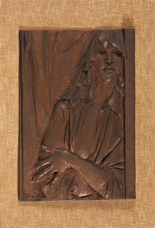 GUIDOTTI FERRUCCIO (1931 - 2012) Senza titolo. Bassorilievo in bronzo. Cm...