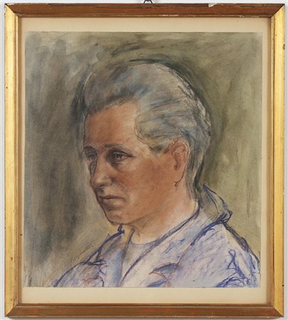 VAGNETTI GIANNI (1897 - 1956) Volto. Pastello su carta. Cm 32,00 x 34,00....