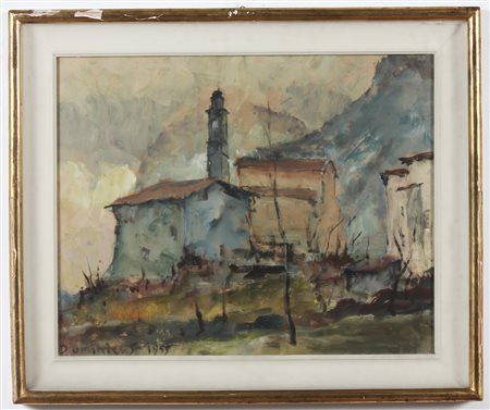 (DOMINICUS) GIACOMO VITTONE (1888 - 1995) Senza titolo. 1959. Olio su...
