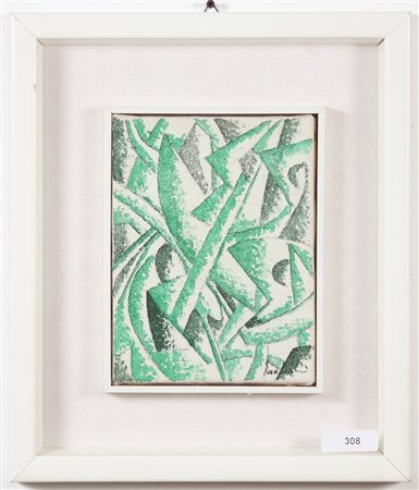 SCROFANI AGOSTINO (1931 - 1995) Senza titolo. 1987. Tecnica mista su tela. Cm...