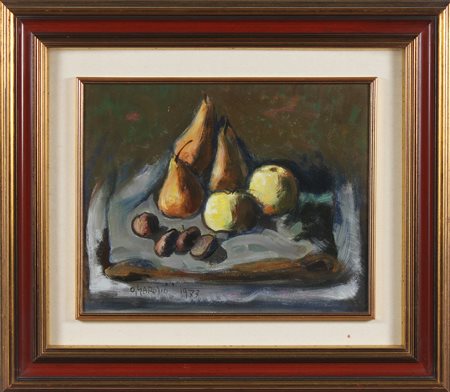 GAROSIO OTTORINO (1904 - 1980) Natura morta. Olio su tela . Cm 40,00 x 49,00....