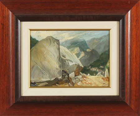 ENRICO FORNAINI (n. 1944) Senza titolo. Olio su cartone telato. Cm 25,00 x...