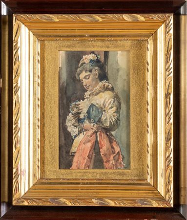 Silvestro Lega (Modigliana 1826 – Firenze 1895), "Nobildonna".