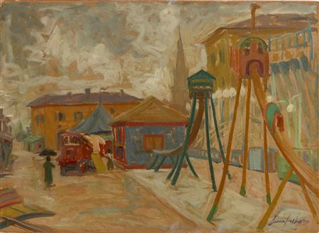 Bruno Semprebon (Modena 1906 - 1995), "Le giostre".