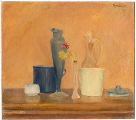 Pompilio Mandelli (Luzzara 1912 - Bologna 2006), "Natura morta", 1935.