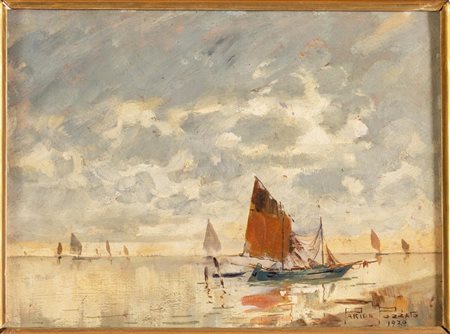 Paride Pozzato (Rovigo 1899 - Venezia 1971), "Marina", 1920.
